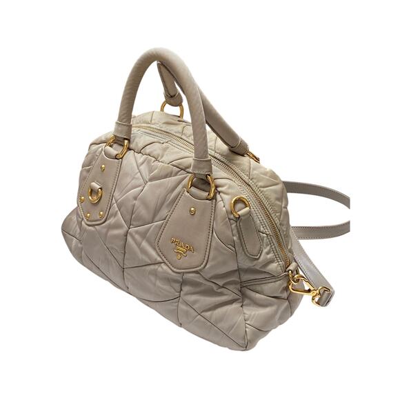 Authentic Prada Beige Nylon Shoulder & Handbag – Adjustable Strap - Picture 2 of 12